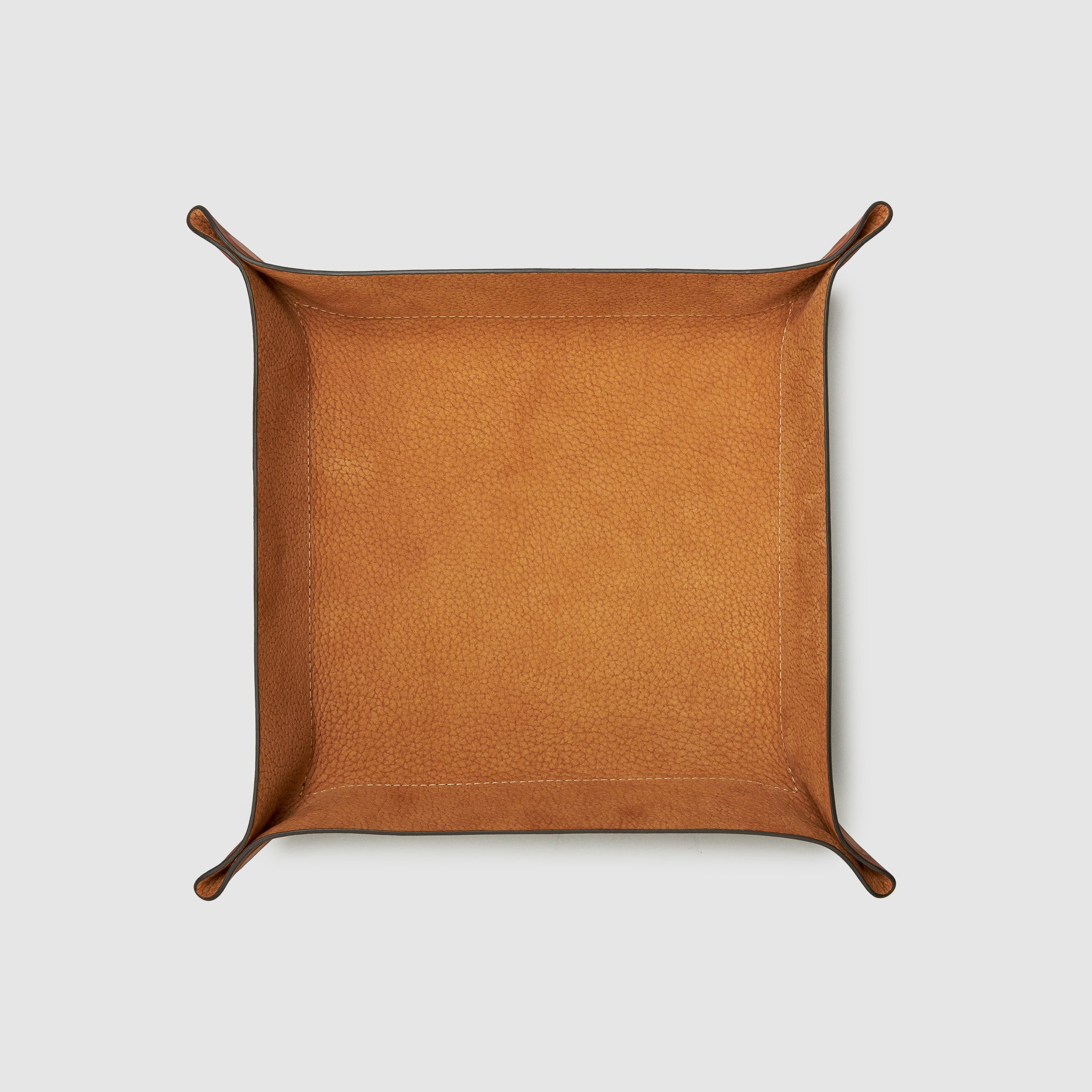 catch-all tray anson calder french calfskin leather _cognac-tan