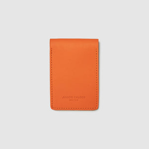 Anson Calder bifold Wallet with coin pocket RFID french calfskin leather _fshd-orange