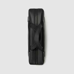 13" LAPTOP BRIEF french calfskin minimalist Bags leather ANSON CALDER _black