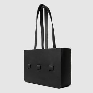 anson calder french calfskin leather tote *selected _black