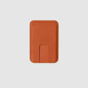 Anson Calder iPhone 12 Card wallet with magsafe french calfskin cognac _cognac