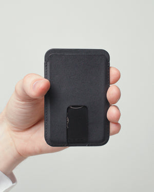 Anson Calder iPhone 12 Card wallet with magsafe french calfskin black _all