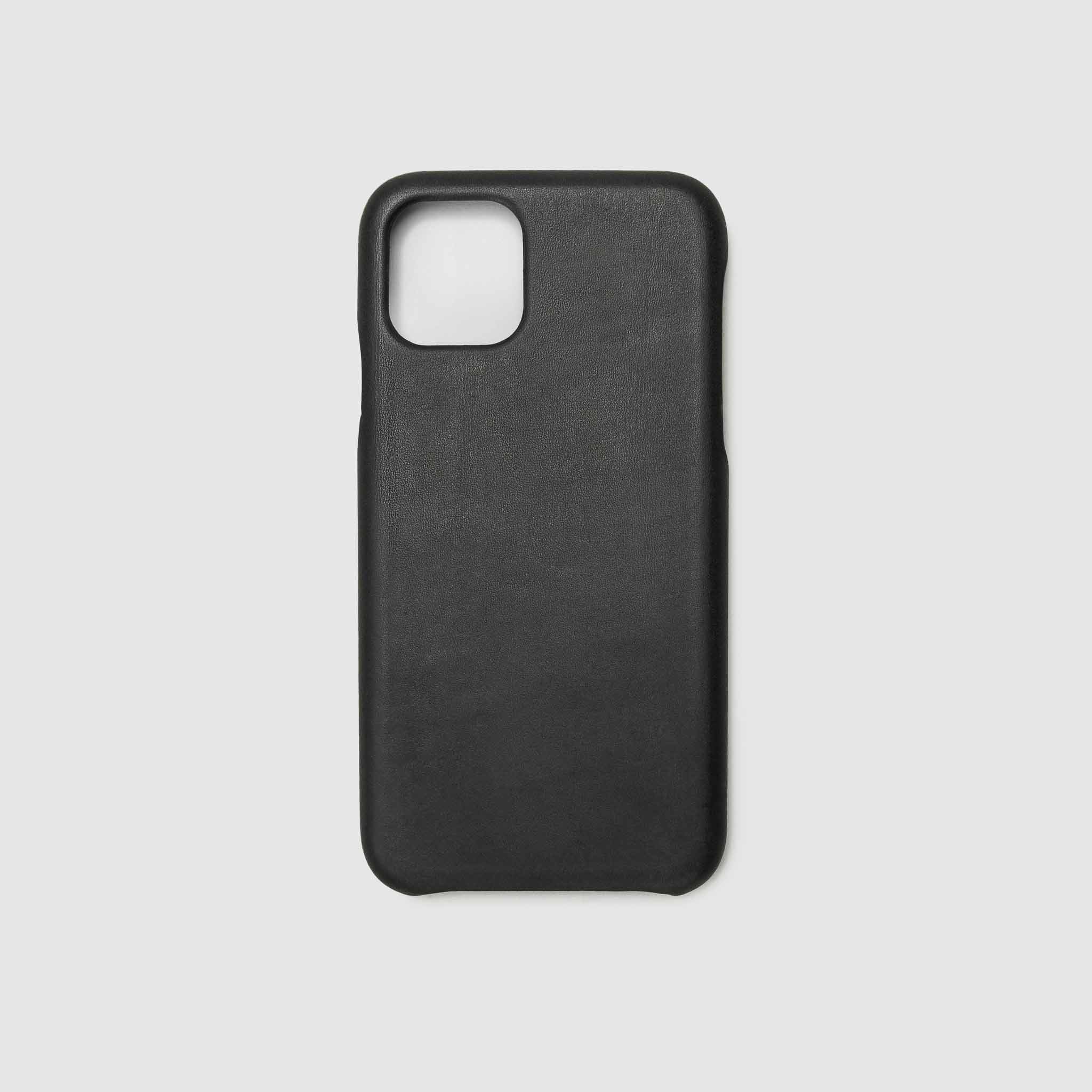 Black Leather iPhone 11 Pro Max Cover, iPhone Cases