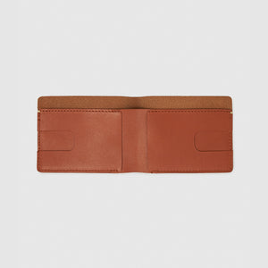 Anson Calder Billfold Wallet French Calfskin Leather _cognac
