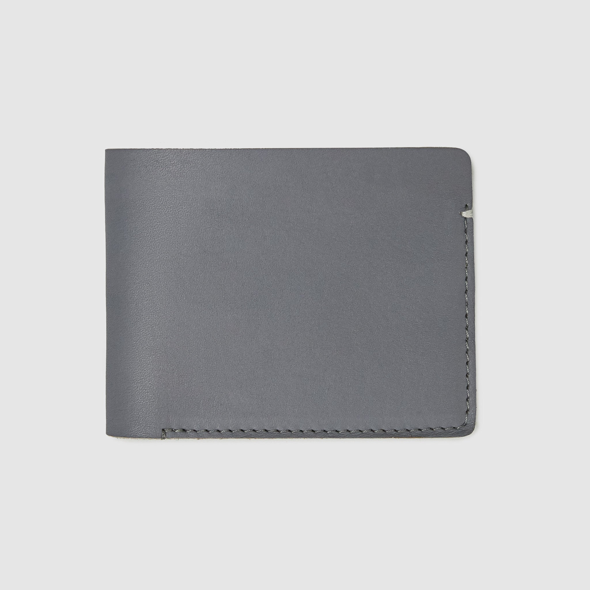 Anson Calder Billfold Wallet French Calfskin Leather _steel-grey