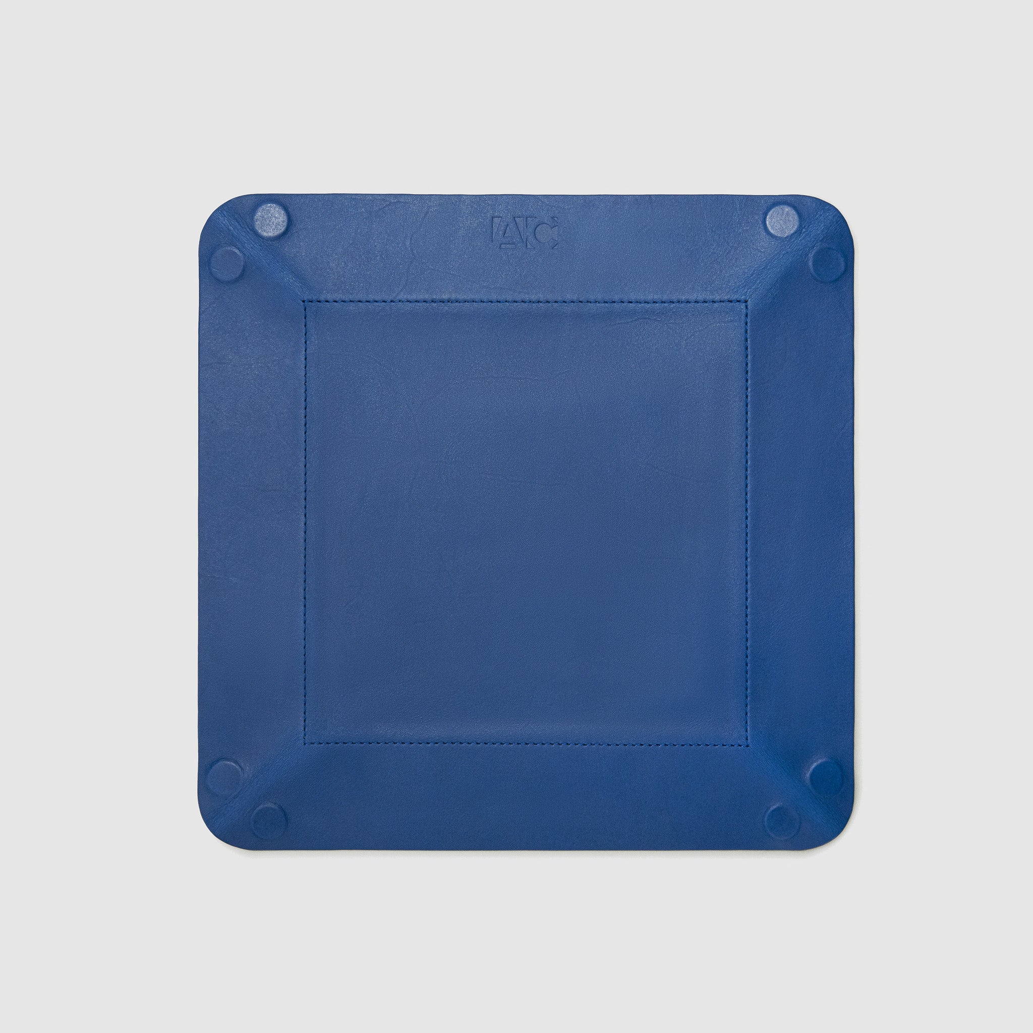 catch-all tray anson calder french calfskin leather *hover _cobalt-titanium