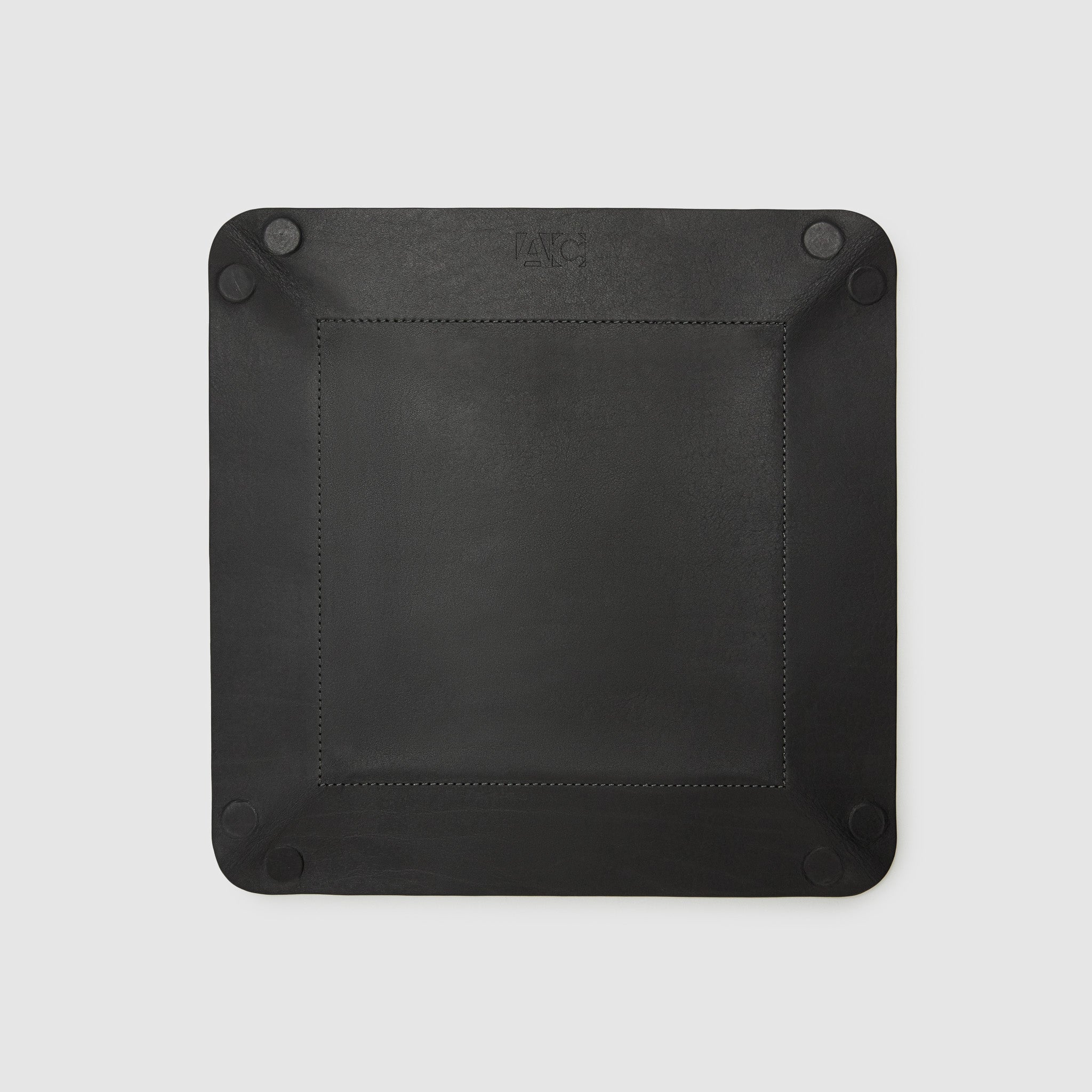 catch-all tray anson calder french calfskin leather *hover _black-titanium