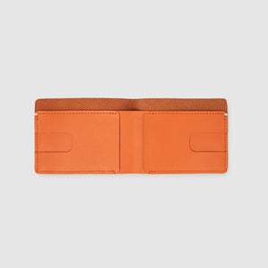 Anson Calder Billfold Wallet French Calfskin Leather _fshd-orange