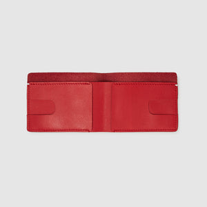 Anson Calder Billfold Wallet French Calfskin Leather _red