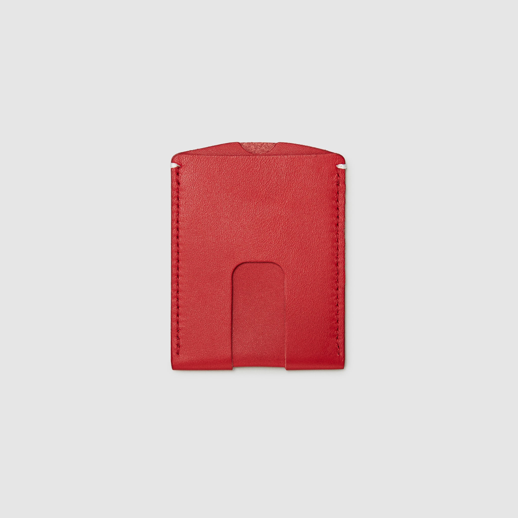Anson Calder Card Holder Wallet french calfskin leather _red