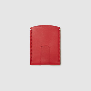 Anson Calder Card Holder Wallet french calfskin leather _red
