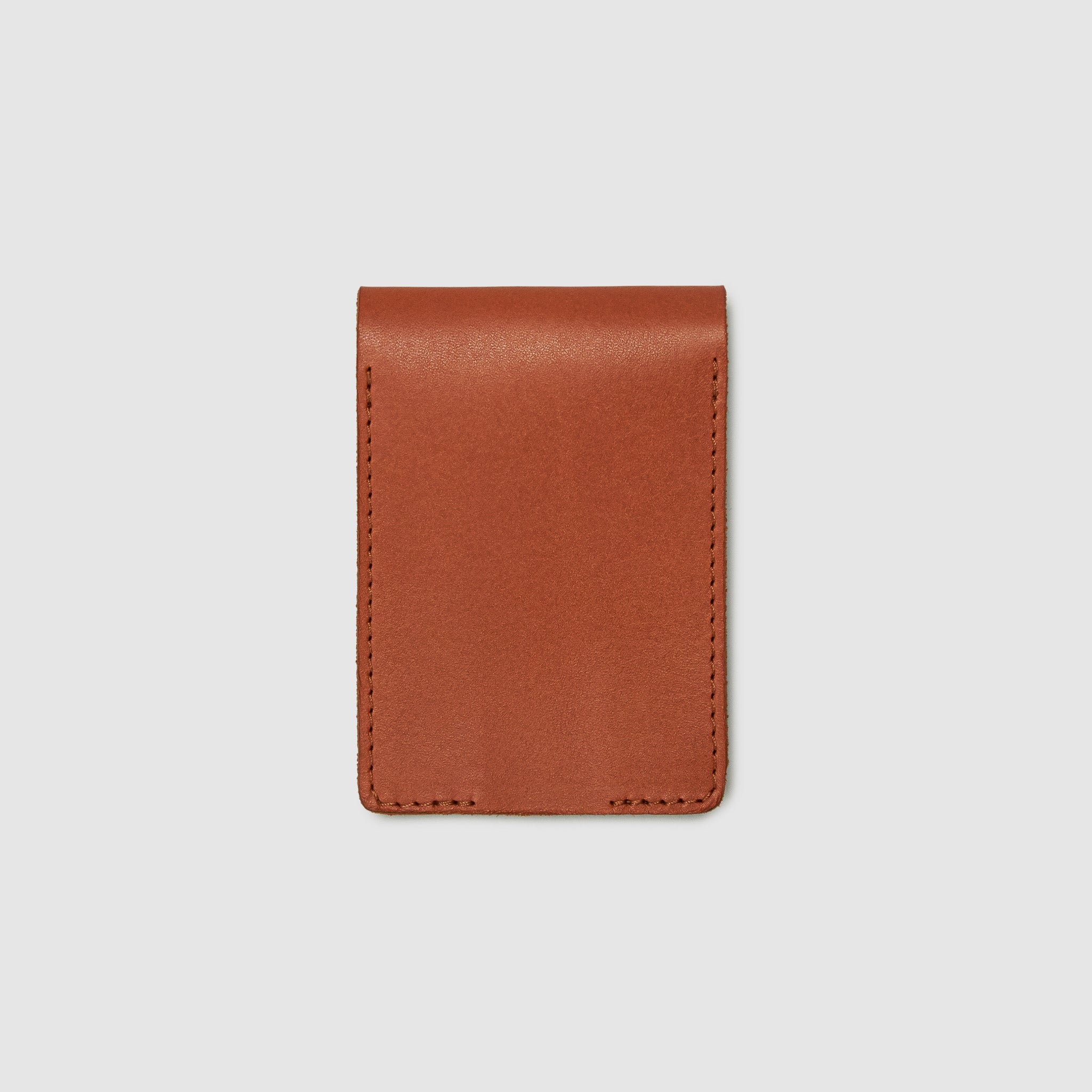Anson Calder bifold or business card Wallet RFID french calfskin leather _cognac