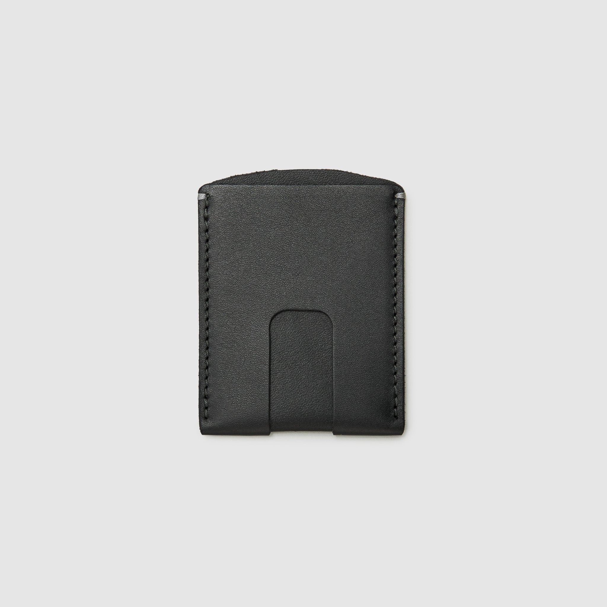 Anson Calder Card Holder Wallet french calfskin leather with cash slot _black