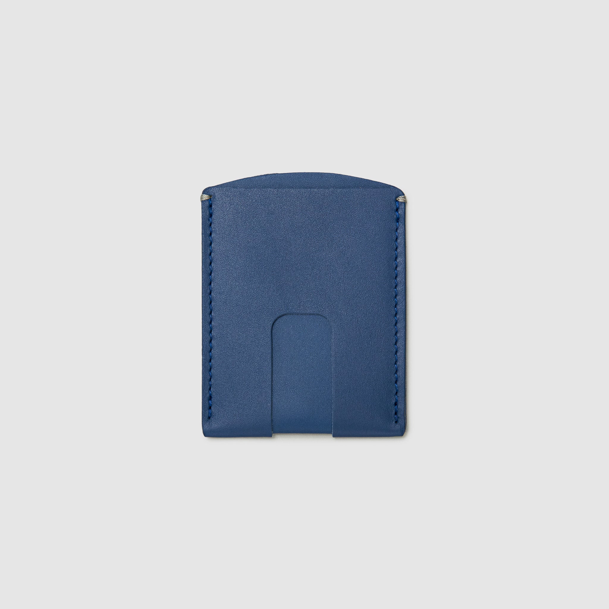 Anson Calder Card Holder Wallet french calfskin leather with cash slot _cobalt