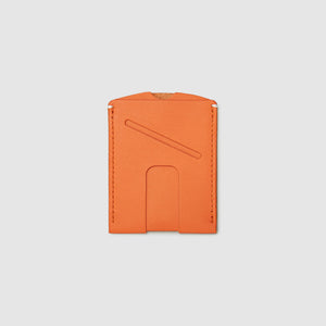 card wallet with cash slot minimal ANSON CALDER French Calfskin _blackPASSPORT WALLET WALLET ANSON CALDER french calfskin leather _fshd-orange