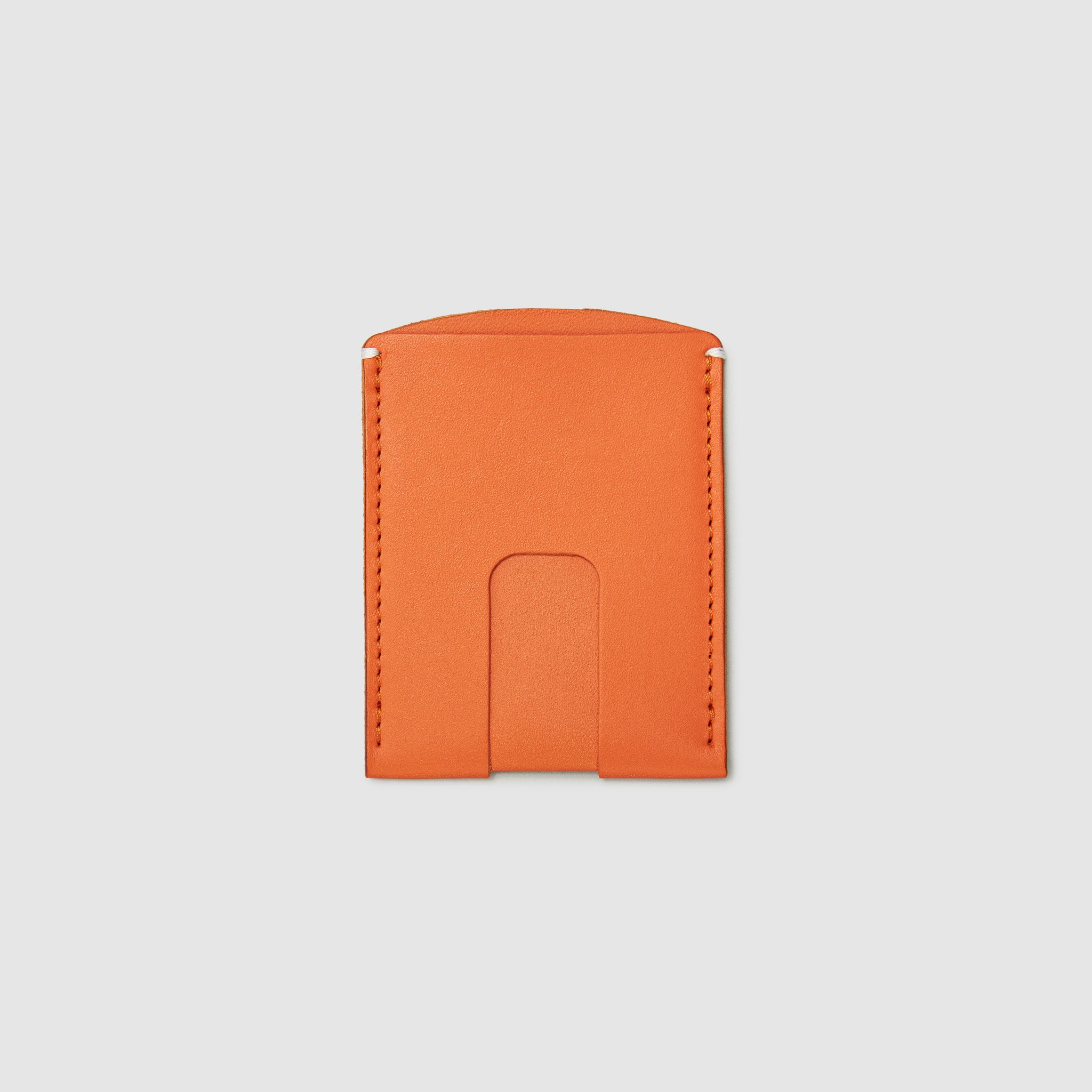 Anson Calder Card Holder Wallet french calfskin leather with cash slot _fshd-orange
