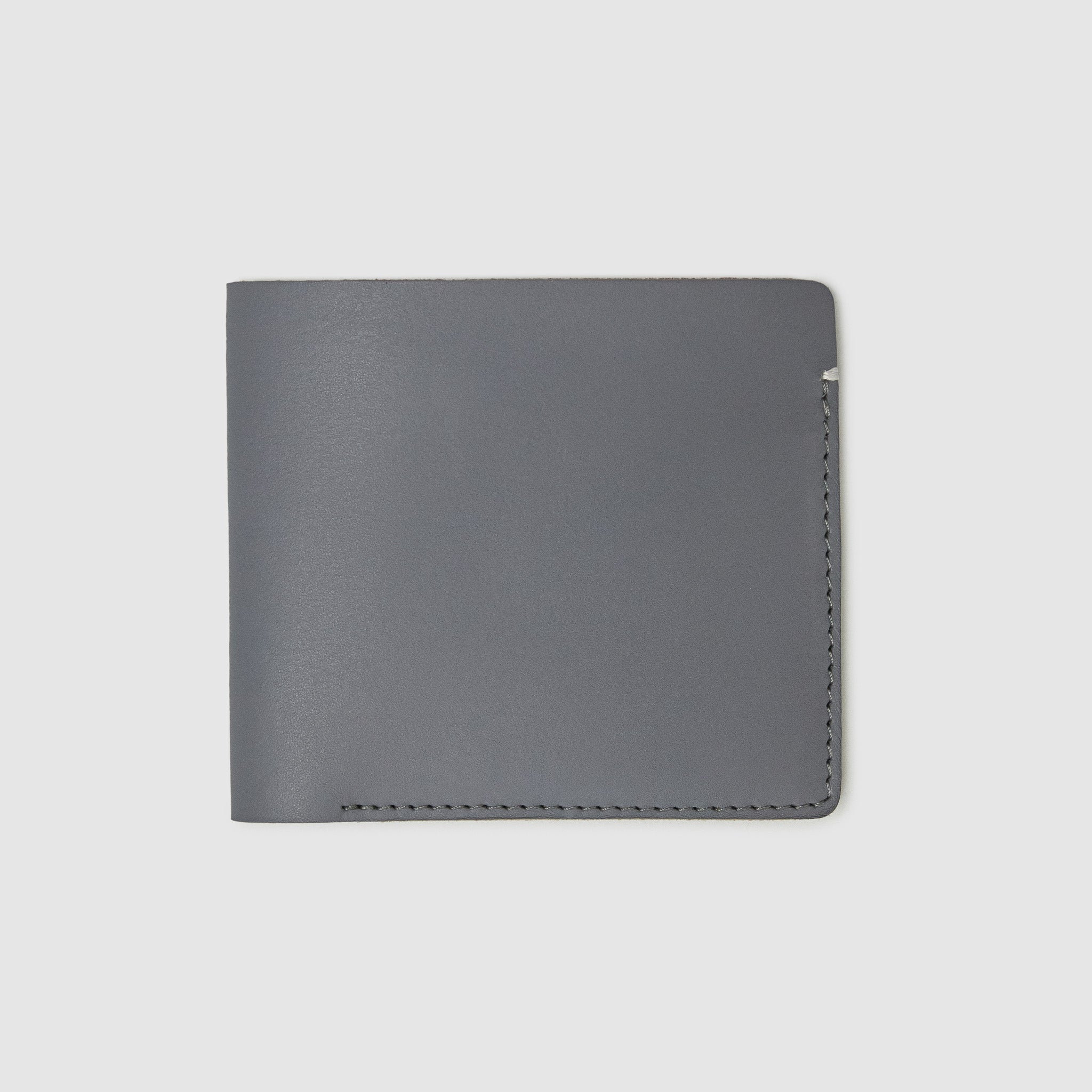Anson Calder International Billfold Wallet RFID french calfskin leather _steel-grey
