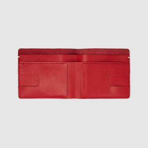 Anson Calder International Billfold Wallet RFID french calfskin leather _red
