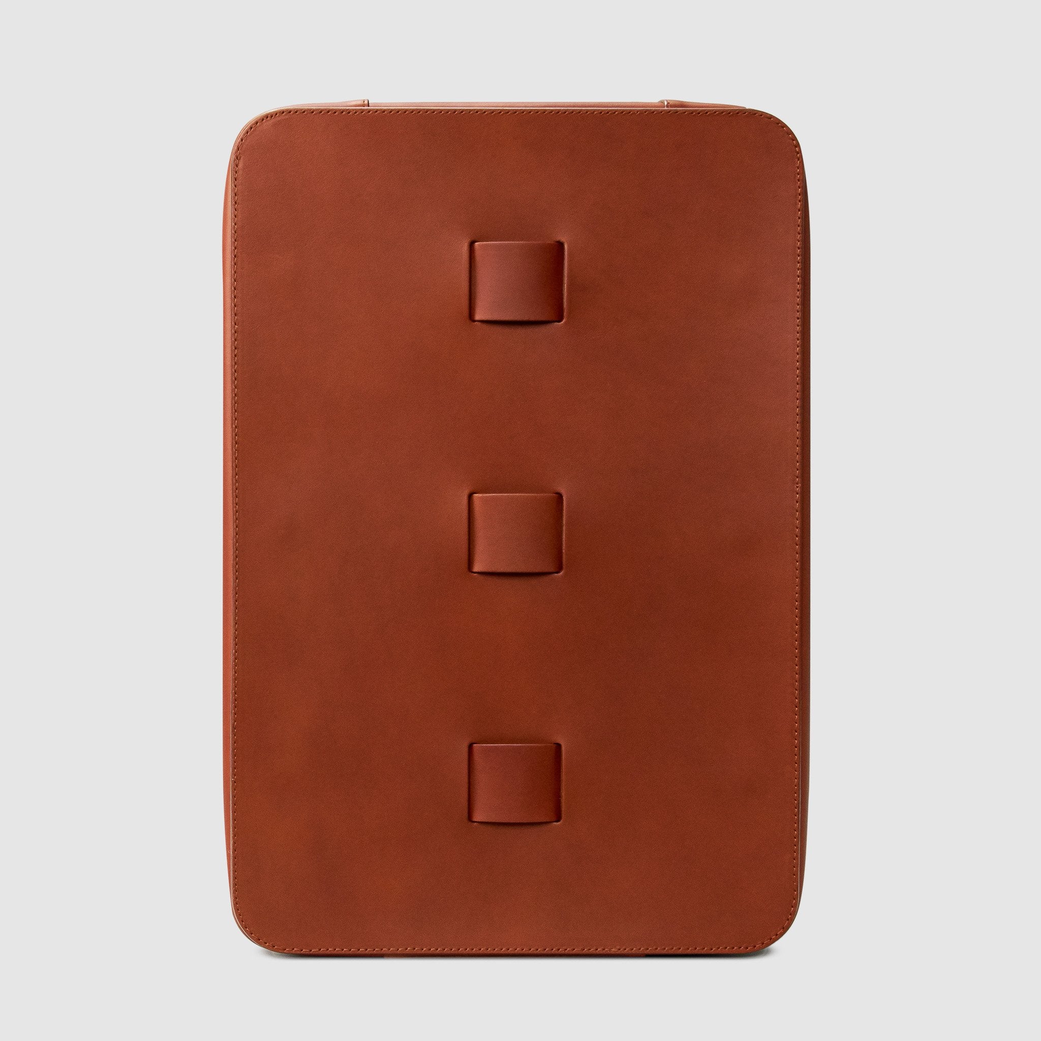 BACKPACK Bags ANSON CALDER French Calfskin leather minimal modern design designer cognac brown _cognac
