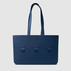 anson calder french calfskin leather tote _cobalt