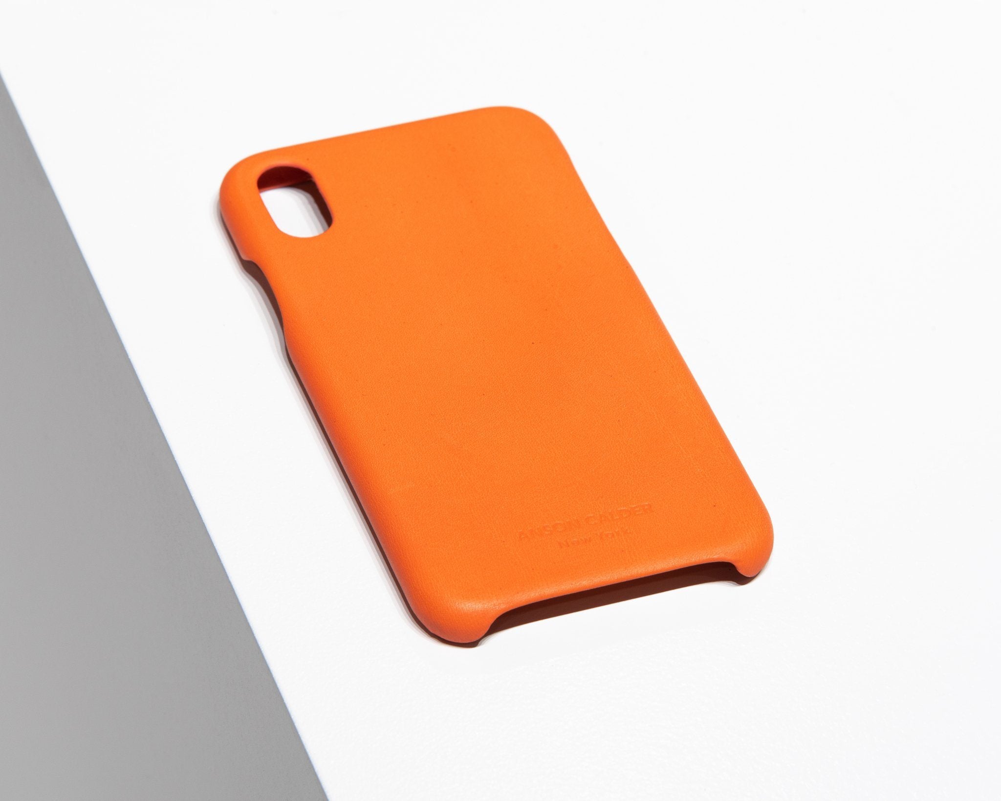 CALFSKIN iPHONE CASE CASES ANSON CALDER iPhone 8 _FSHD-Orange