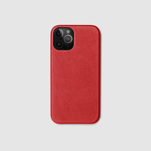 anson calder iphone case french calfskin 12 twelve pro max leather  *hover _red