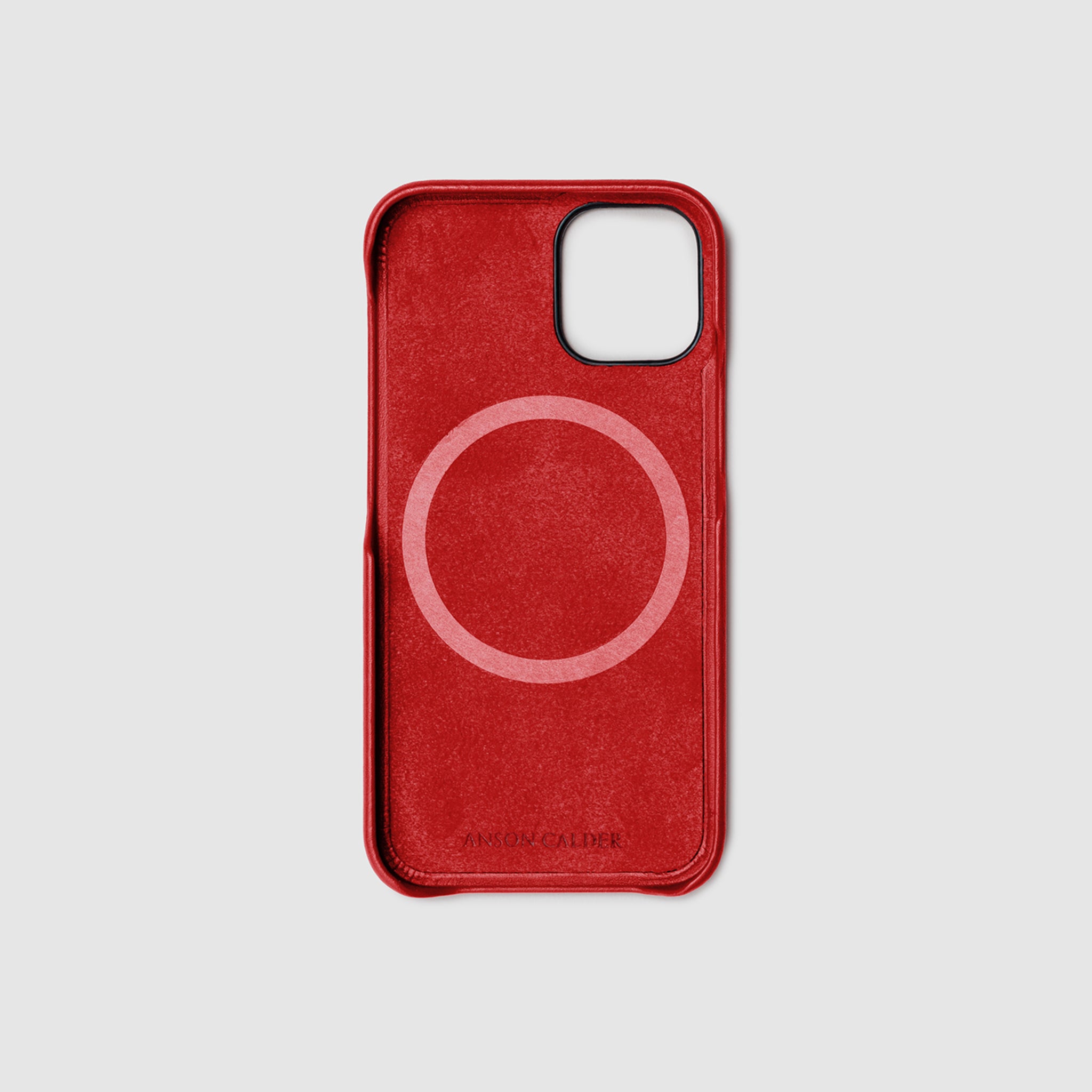 anson calder iphone case french calfskin 12 twelve pro max leather _red