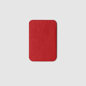Anson Calder iPhone 12 Card wallet with magsafe french calfskin BACK red _red