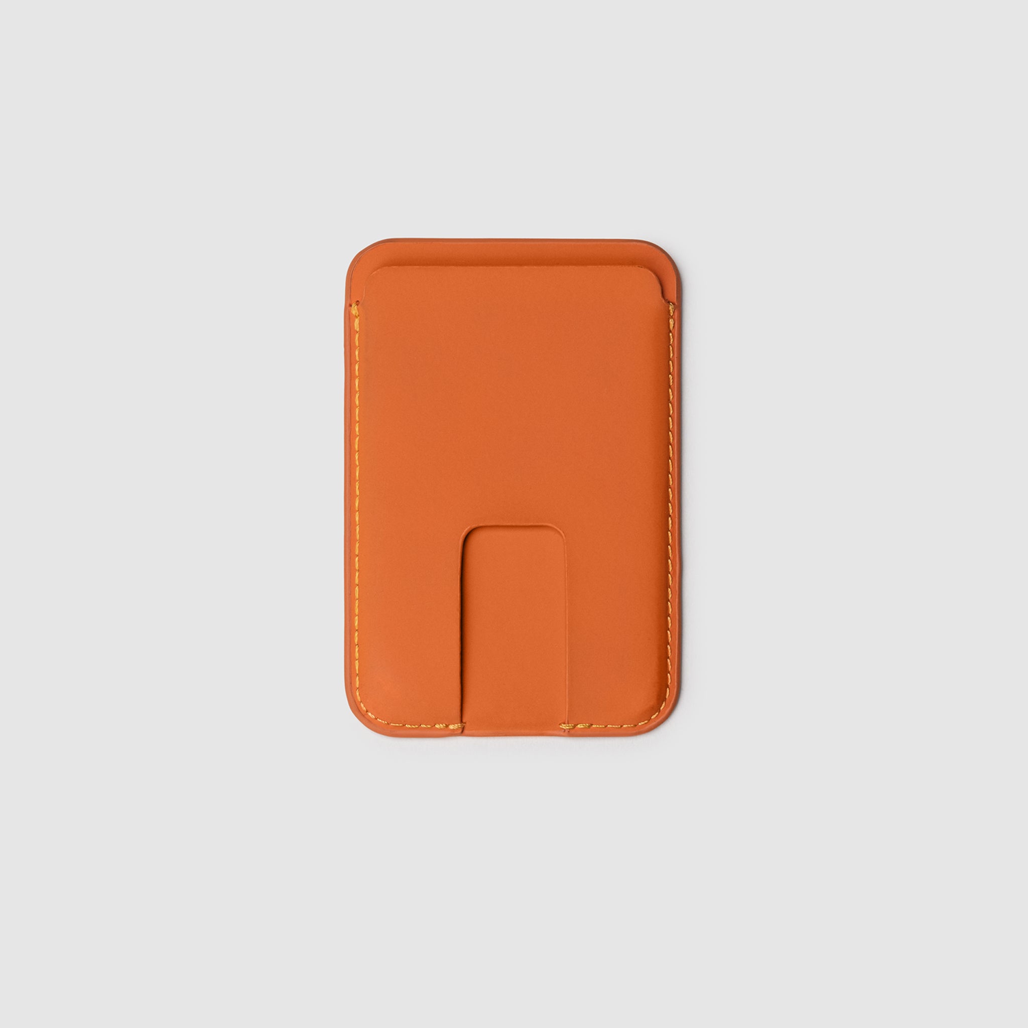 Anson Calder iPhone 12 Card wallet with magsafe french calfskin *hover  _FSHD-orange