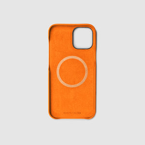 anson calder iphone case french calfskin 12 twelve pro max leather _Fshd-orange