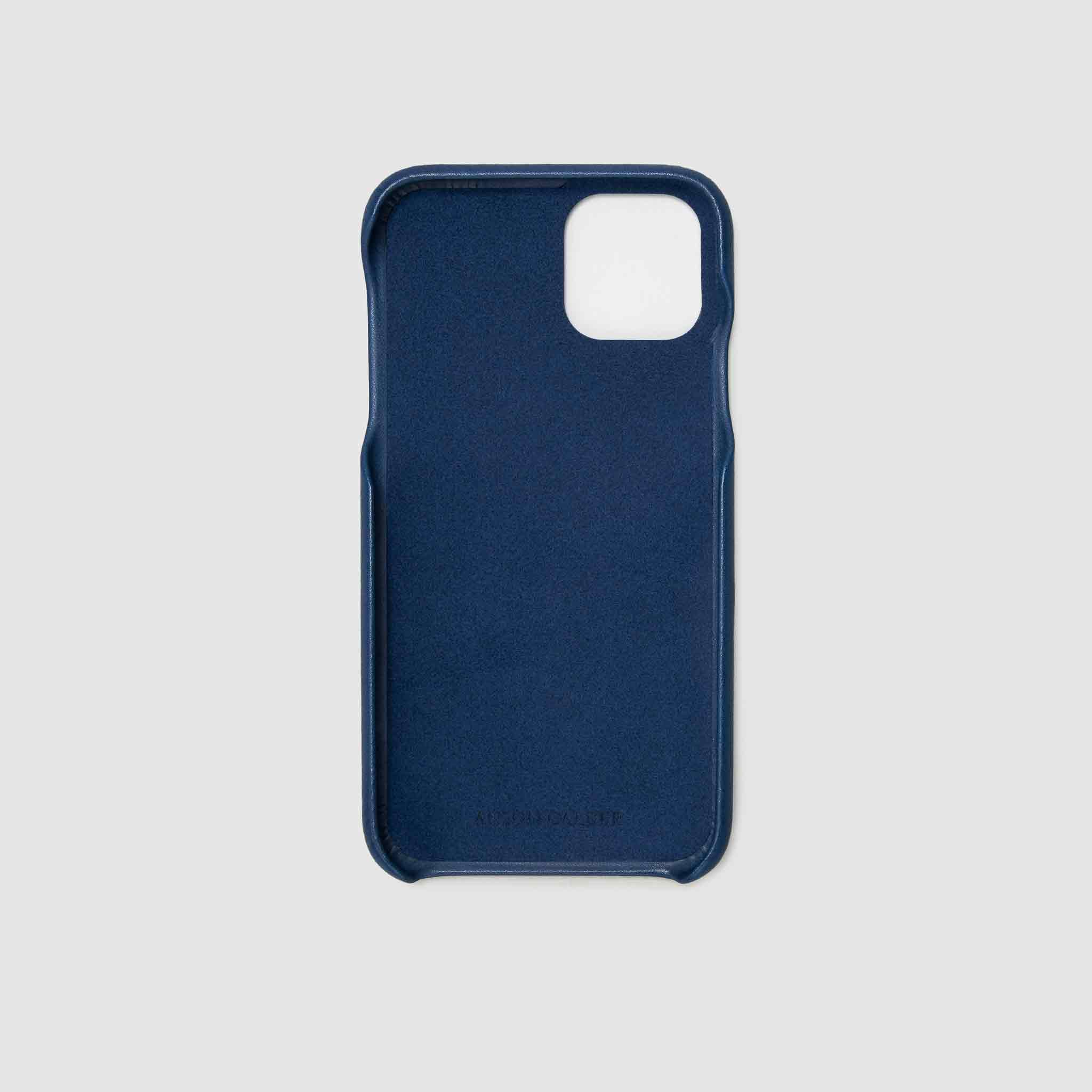 anson calder iphone case french calfskin 11 eleven pro max leather  !iphone11pro-iphone11promax  _cobalt
