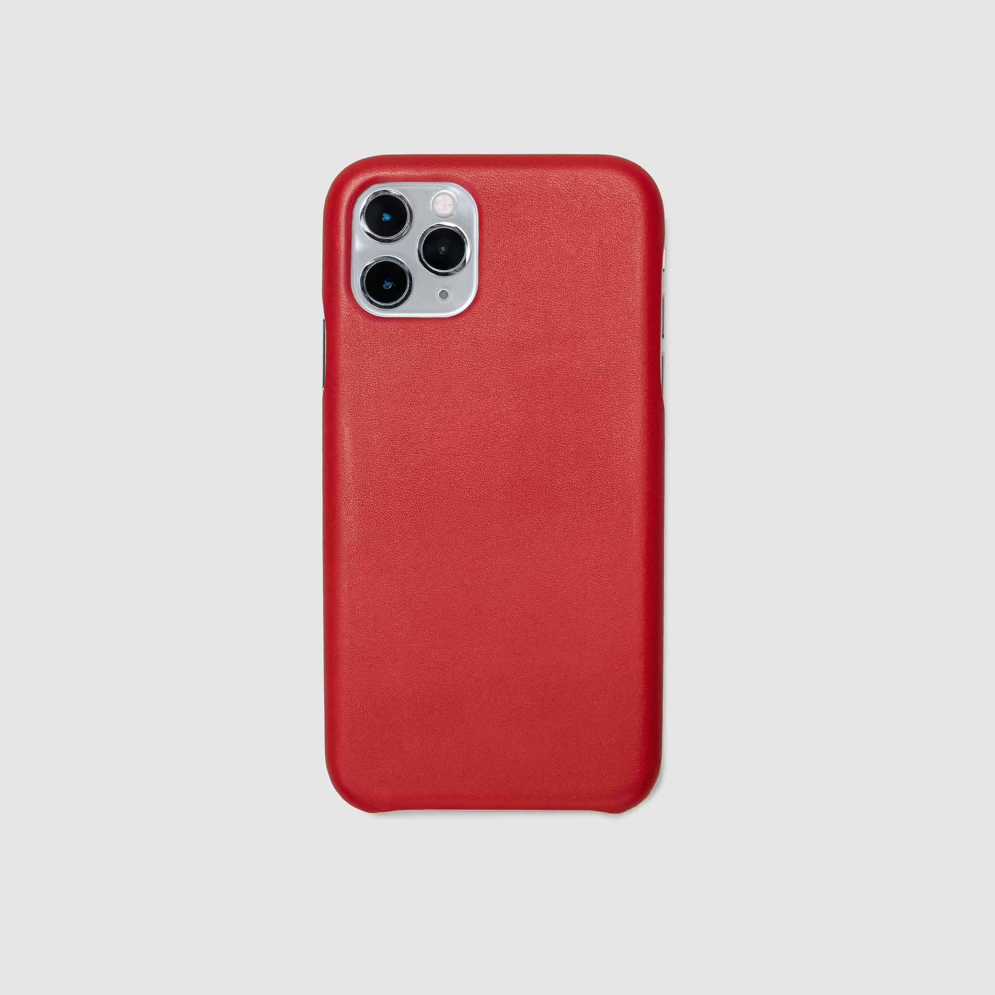 anson calder iphone case french calfskin 11 eleven pro max leather !iphone11pro-iphone11promax  *hover  _red