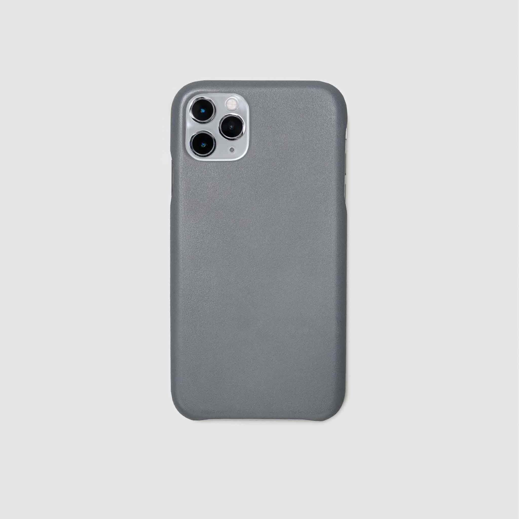 anson calder iphone case french calfskin 11 eleven pro max leather !iphone11pro-iphone11promax *hover  _steel-grey