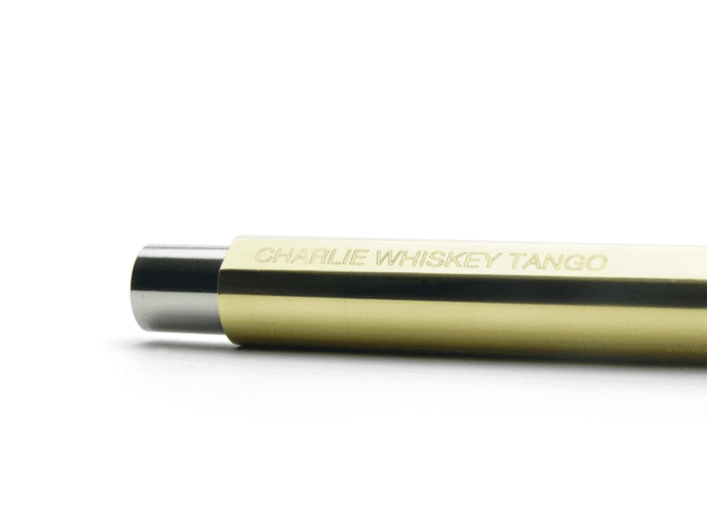 CW&T Pen Type-B Brass Pen Review — The Pen Addict